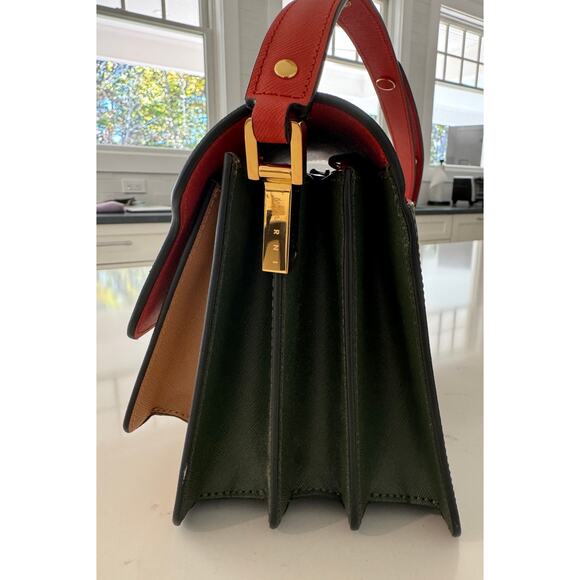 NWOT Marni Medium Trunk Bag In Saffiano Leather - Picture 4 of 9